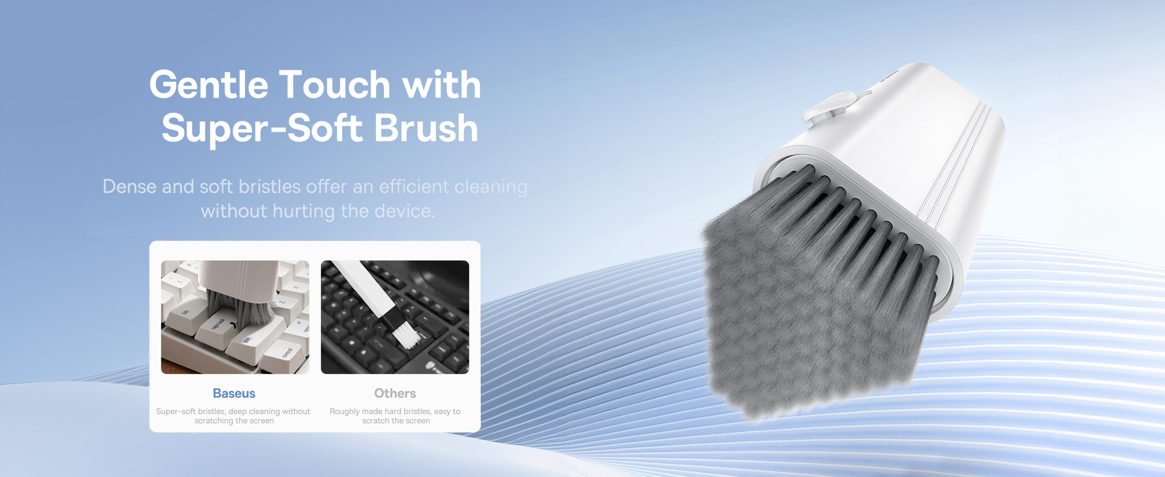 مجموعة التنظيف متعددة الوظائف 8 في 1 من باسيوس لشاشة الكمبيوتر المحمول ولوحة المفاتيح وسماعات الأذن